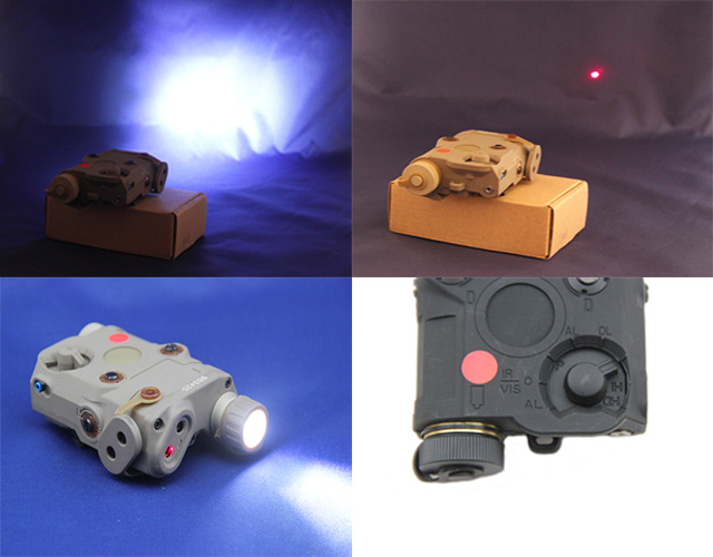 AN/PEQ-15 Red Laser w/ White LED Flashlight Torch IR illuminator
